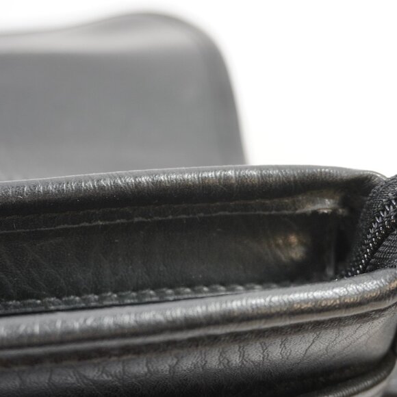 Coach Sonoma Black Pebbled Leather Large Flap Crossbody Bag - Picture 14 of 16